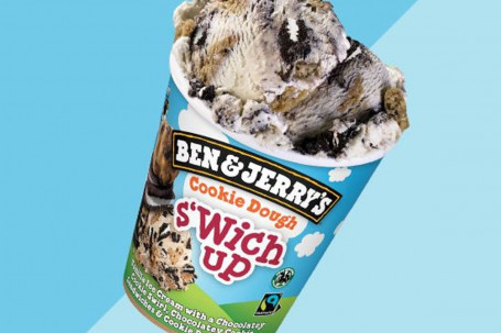 Ben Jerry Rsquo;S Cookie Dough S Rsquo;Wich Up Ice Cream Pint 458Ml