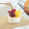   Panna Cotta With Mango Sauce And Dragon Fruit-Single