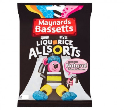 Maynards Bassetts Liquorice Allsorts Bag 165G