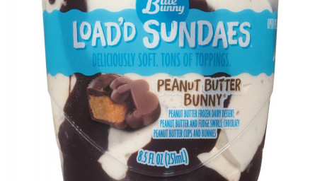 Blue Bunny Load'd Sundaes Peanut Butter Bunny, 8.5