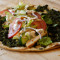 Spinach Saj Wrap