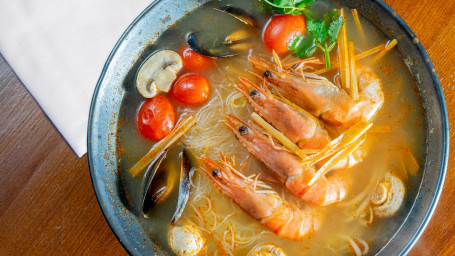 14. Tom Yum Rice Noodles Soup