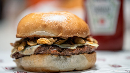 4. Mushroom Swiss Burger