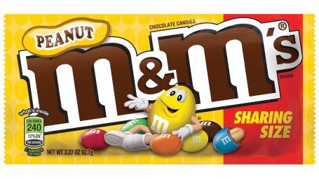 M&M Peanut King Size 3.27 Oz