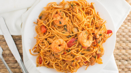 Creole Chicken Shrimp Pasta