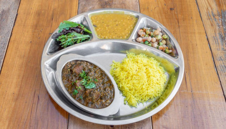 Palak Methi Gosht Thali