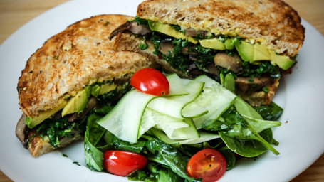 Zed's Veggie Sandwich And Cucumber Salad (Vegan)