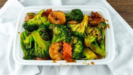 Shrimp With Broccoli Jiè Lán Xiā (C)