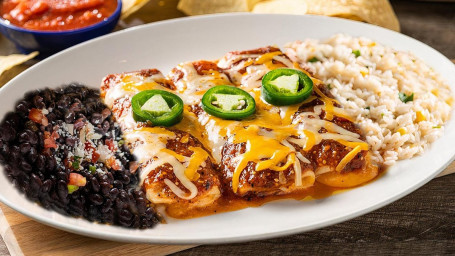 Tres Cheese Enchiladas (Vegetarian)