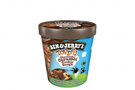 Ben Jerry's Topped Chocolate Caramel Cookie Dough 458Ml