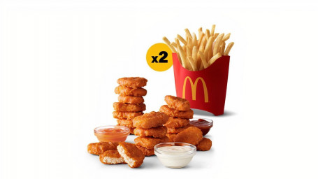 20 Buc Mcnuggets Picant Și 2 Prăjiți Medii