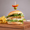 New Truffle Gorgonzola Chicken Burger With Truffle Fries