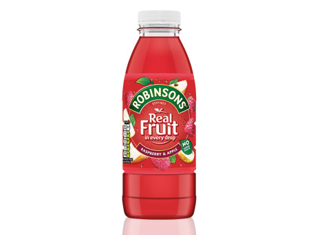 Robinsons Real Fruit Zmeură Și Măr Sticlă De 500 Ml