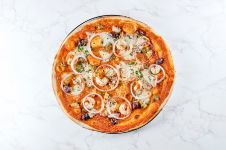 Seafood Pizza Hǎi Xiān Báo Bǐng (From $198)