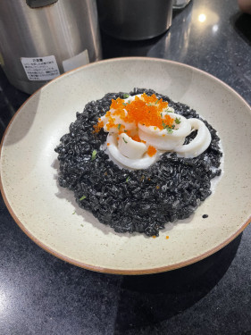 Calamari Squid Ink Risotto