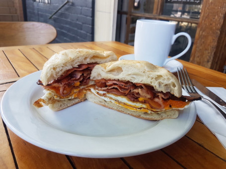 Double Egg, Double Bacon Turkish Roll Combo