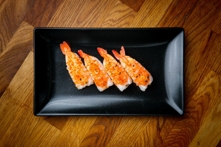 King Prawn Nigiri With Lime And Japanese Chilli (4Pcs)