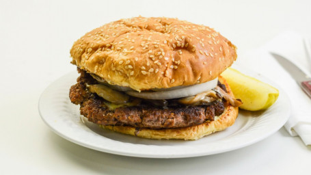 1/2 Lb. Burger Elvețian Cu Ciuperci