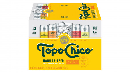 Topo Chico Hard Seltzer Hard Seltzer Varietate Pack Cutii (12 Oz X 12 Ct)