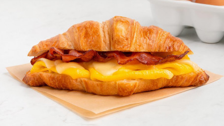 Ou, Branza Curcan Bacon Croissant