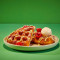 White Chocolate, Ruby Raspberry American Waffle