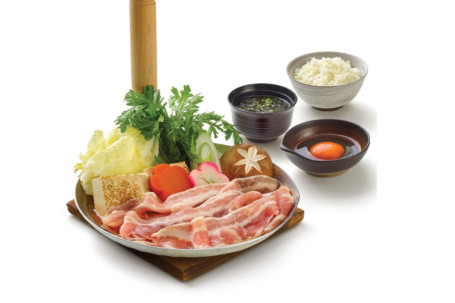 Japanese Pork Belly Sukiyaki Set Meal