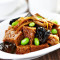 Sì Xǐ Kǎo Fū Braised Wheat Gluten With Bamboo Shoot, Mushroom, Needle Mushroom And Black Fungus