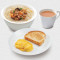 Jiā Xiāng Yín Zhēn Fěn． Pèi Shí Pǐn、 Duō Shì、 Chá Fēi Silver Pin Noodle In Soup． W Food． W Toast． W Tea Or Coffee