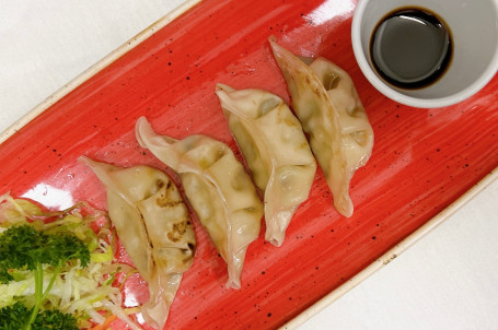 War Tip Pork Dumplings (4) Zhàn Jiān Zhū Ròu Shuǐ Jiǎo