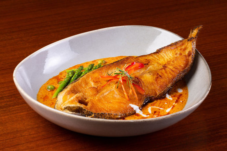 Red Curry Halibut Hóng Kā Lī Bǐ Mù Yú