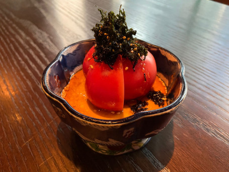 Rì Běn Wēn Shì Yán Fān Jiā Pèi Yǒu Míng Hǎi Tái Nagano Green House Salty Tomato With Ariake Seaweed