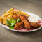 Cajun Fried Chicken With Chips And Dip