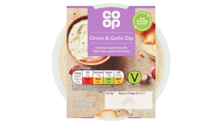 Co-Op Ceapă Usturoi Dip 200G