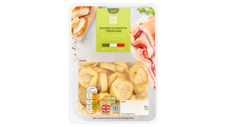 Tortelloni Pancetta De Pui Proaspăt Co-Op 300G