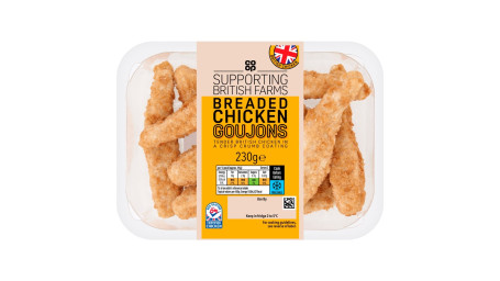 Co-Op British Breaded Chicken Goujons 230G