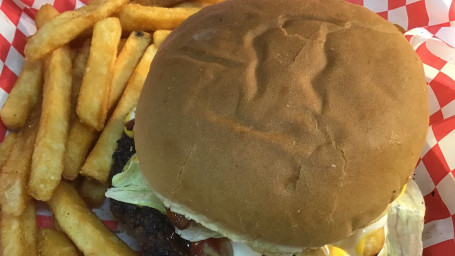 Cheese Burger, French Fries, Drink