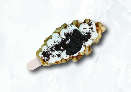 Oreo Jì Lián Zhī Shì Niú Jiǎo Bāo Wō Fū Oreo Cream Cheese Croffle