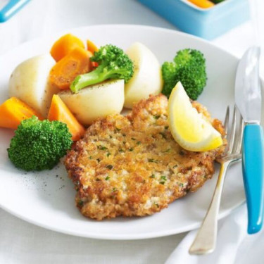 Schnitzel Cu Broccoli