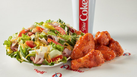 Salad Wings (5Pc) Combo