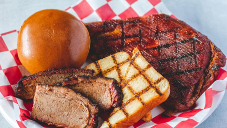 ½ Slab Brisket With 2 Sides