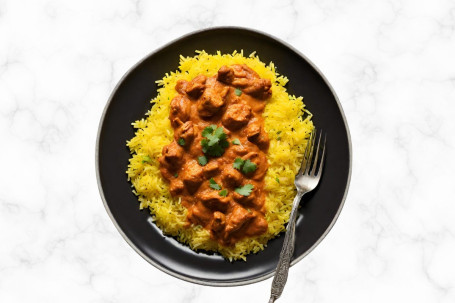 Nb-2 Butter Chicken With Yellow Rice Niú Yóu Kā Lí Jī Pèi Jiāng Huáng Fàn