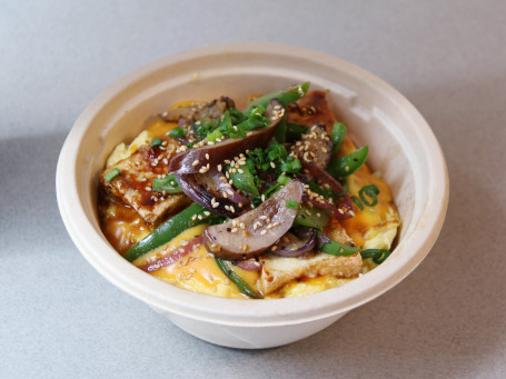 Xiān Chāo Mó Gū Bàn Fàn Mushroom With Grilled Veggies Rice Noodle Bowl (Vegetarian)