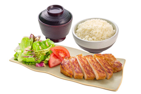 Grilled Miso Us Pork Set