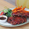 Shāo Kǎo Zhū Lē Gǔ Bàn Fān Shǔ Tiáo Jí Shā Lǜ Quán Fèn Barbecue Ribs With Sweet Potato Fries And Salad Full 400G