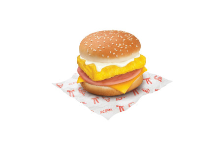 Zhī Shì Huǒ Tuǐ Dàn Bāo/Ham Cheese Egg Burger