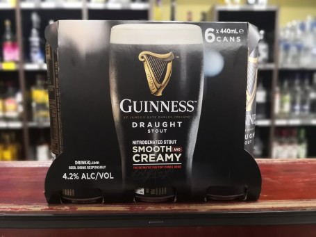 Guinness Nbsp;Draught Can 440Ml 6Pk