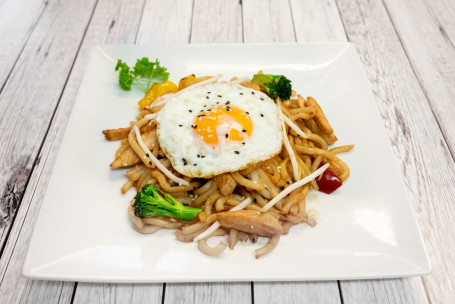 Yaki Chicken Udon Noodles Rì Shì Jī Ròu Wū Dōng Miàn