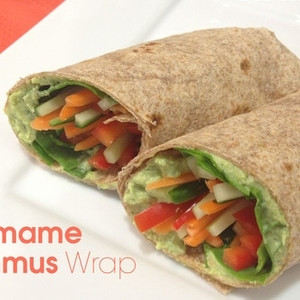 Wrap De Edamame Hummus