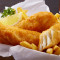 Medium Cod Fish,Chips And Choice Of Sauce