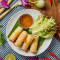 *Spring Rolls 4Pcs Thai Prawn Crackers *Thai Milk Tea